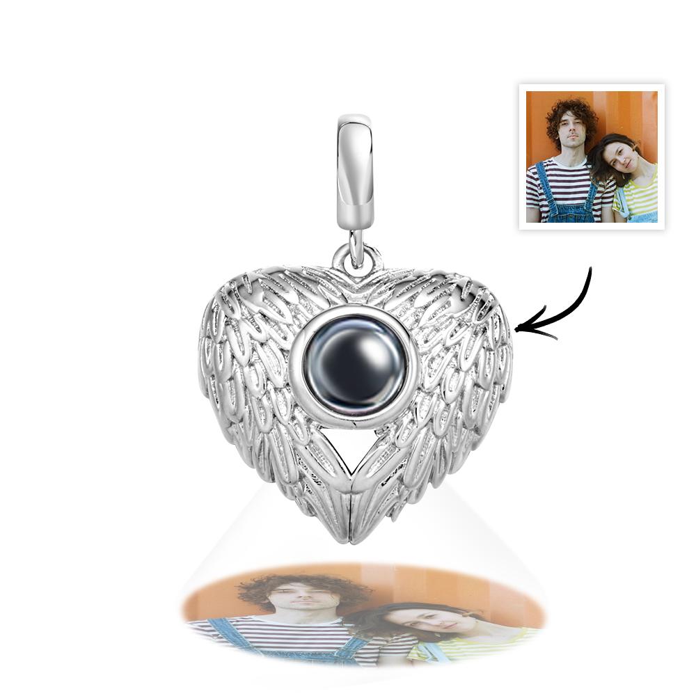 Ciondolo Con Foto Personalizzata A Forma Di Cuore Con Proiezione, Ciondolo Pendente Per Animali Domestici, Adatto Per Bracciali, Collane - soufeelit