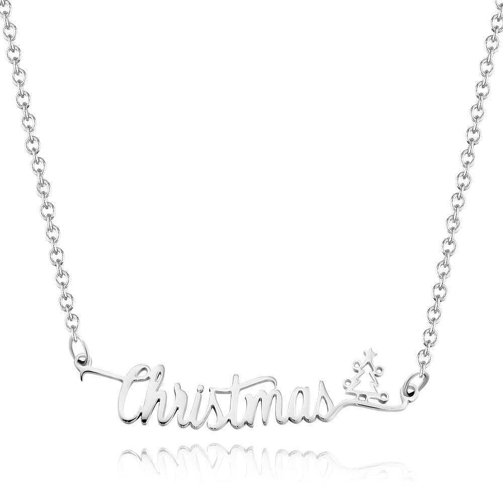 Collana Con Nome Personalizzato Con Regalo Di Gioielli Per Albero Di Natale Per Natale