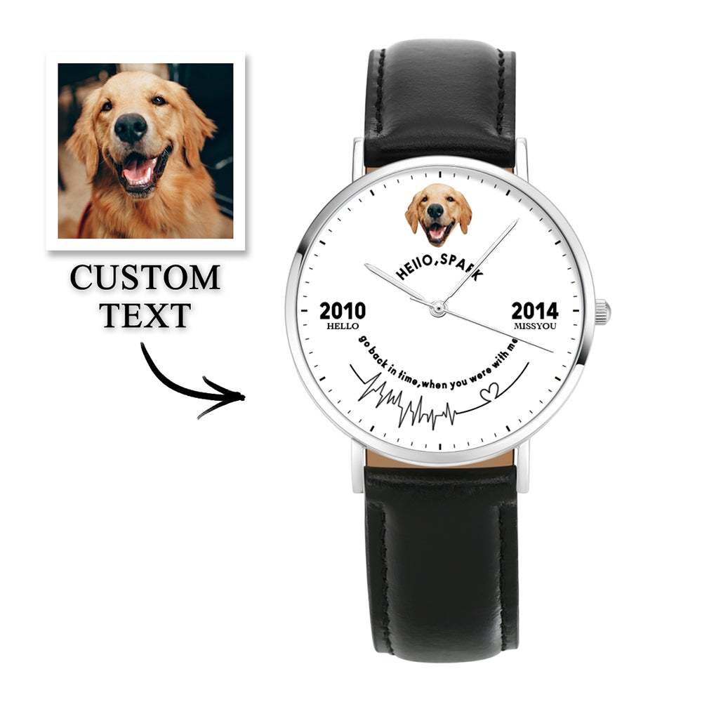 Orologio Personalizzato All'indietro Orologio Indietro Nel Tempo Orologio Commemorativo Per Animali Domestici