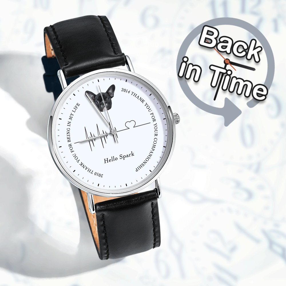 Orologio Personalizzato All'indietro Orologio Indietro Nel Tempo Orologio Commemorativo Per Animali Domestici Regalo Per Gli Amanti Degli Animali Domestici