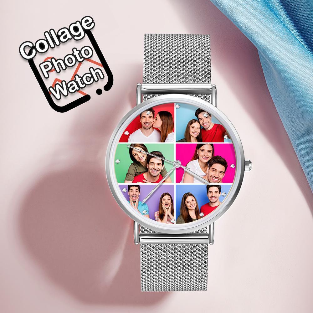 Orologio Fotografico Personalizzato Orologio Personalizzato Con Collage Di Foto Per Amante