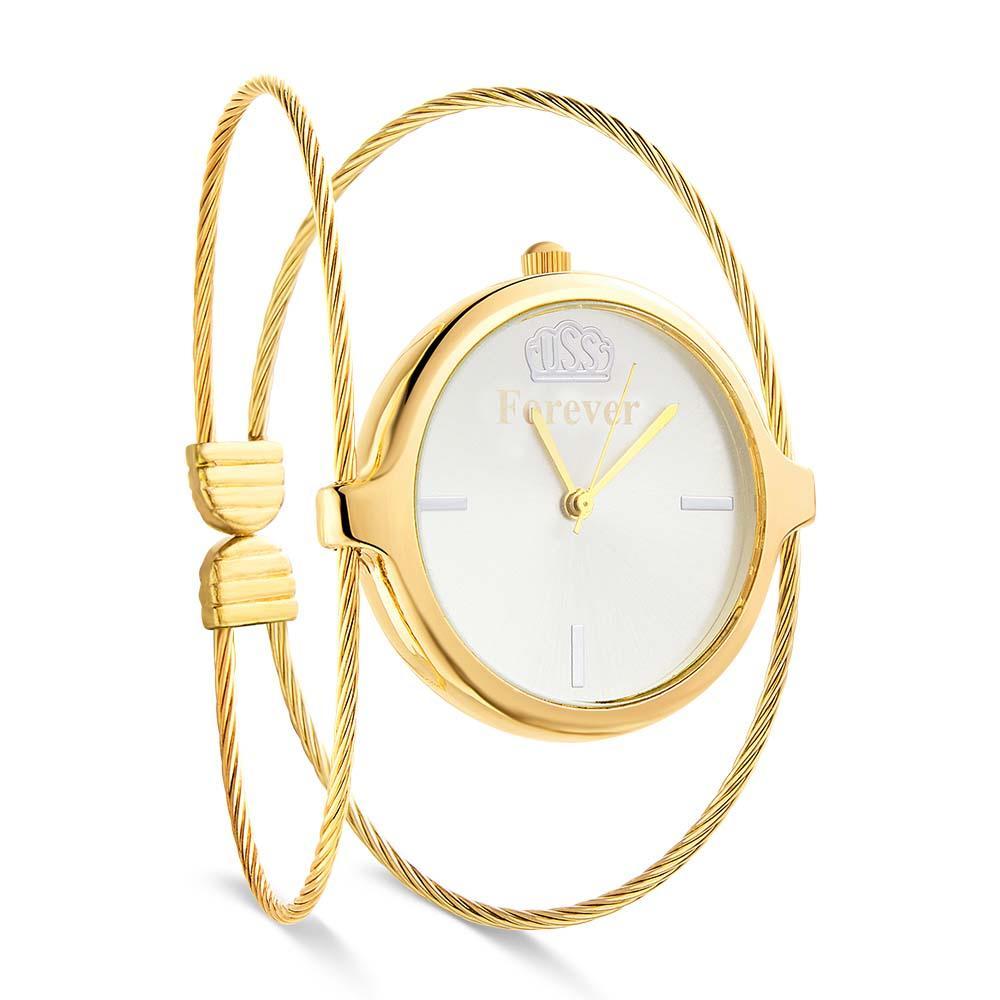 Orologio Femminile Inciso Orologio Da Polso Da Donna Di Lusso Per Lei - soufeelit