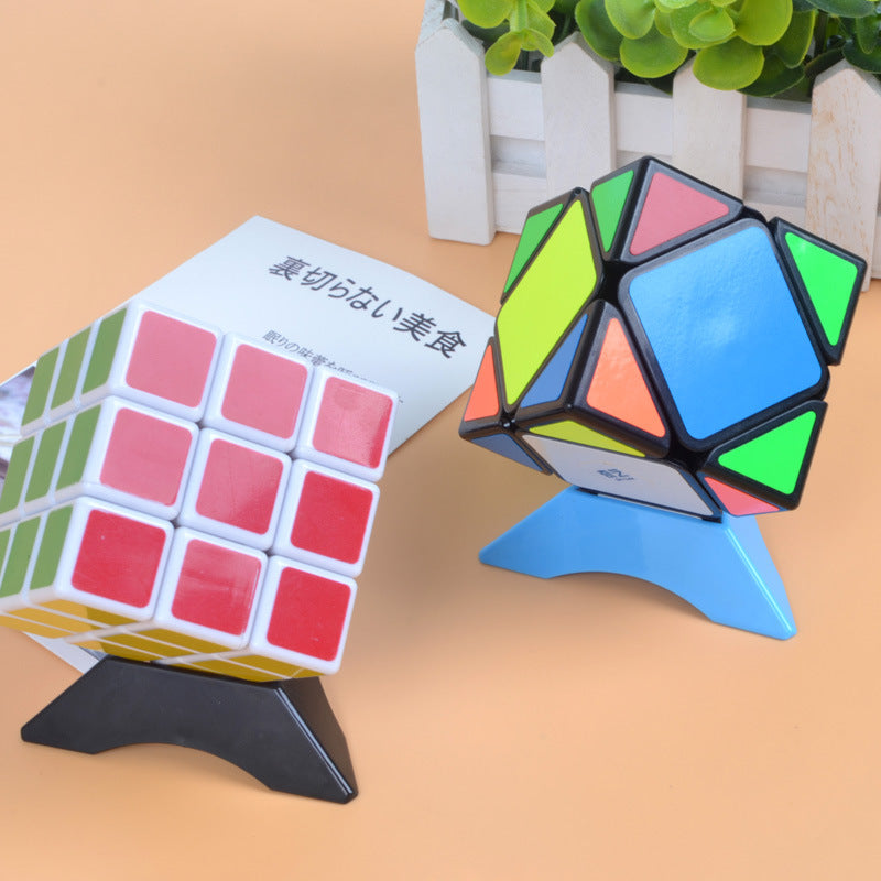 Cubo Di rubic Base Multicolor Espositore Triangolo Porta Cubo Magico Cornice Accessori - soufeelit