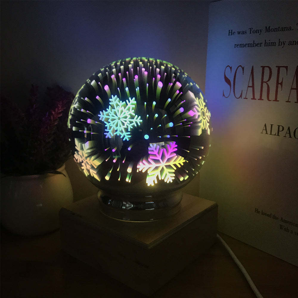 3d Firework Night Light Proiettore Lampada Magic Crystal Glass Ball Light - soufeelit