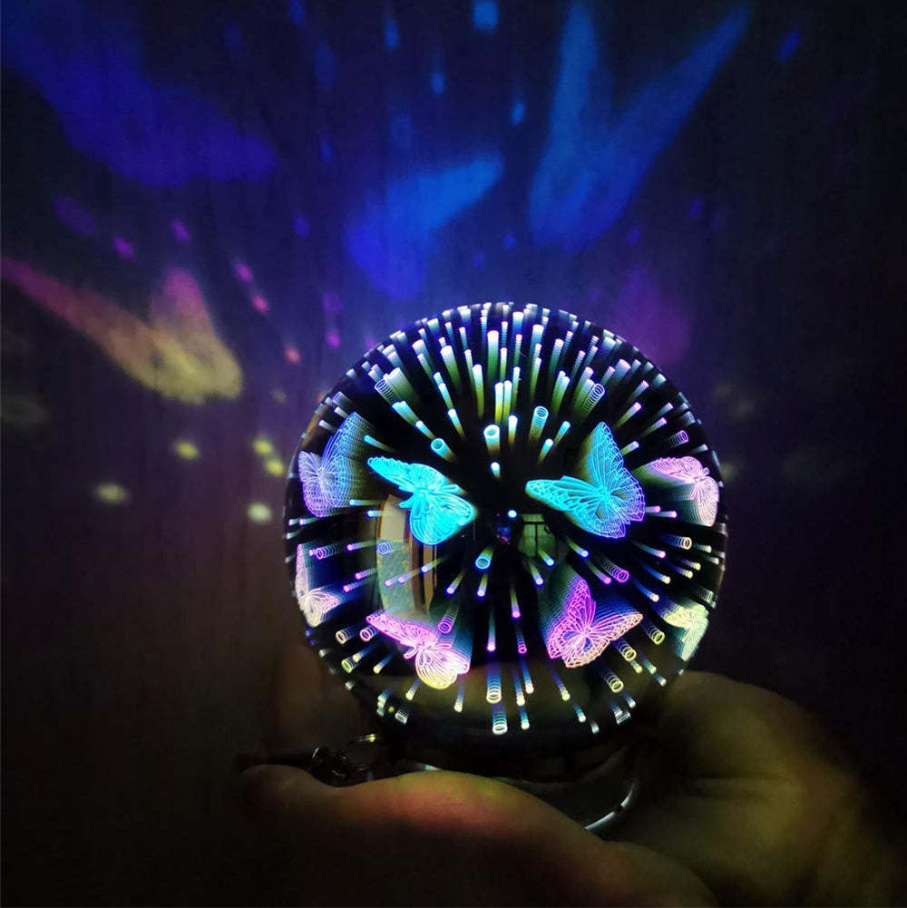 3d Firework Night Light Proiettore Lampada Magic Crystal Glass Ball Light - soufeelit