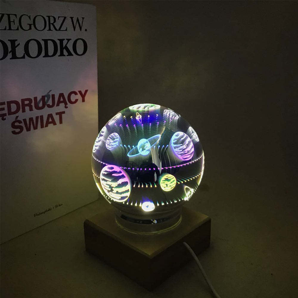 3d Firework Night Light Proiettore Lampada Magic Crystal Glass Ball Light - soufeelit