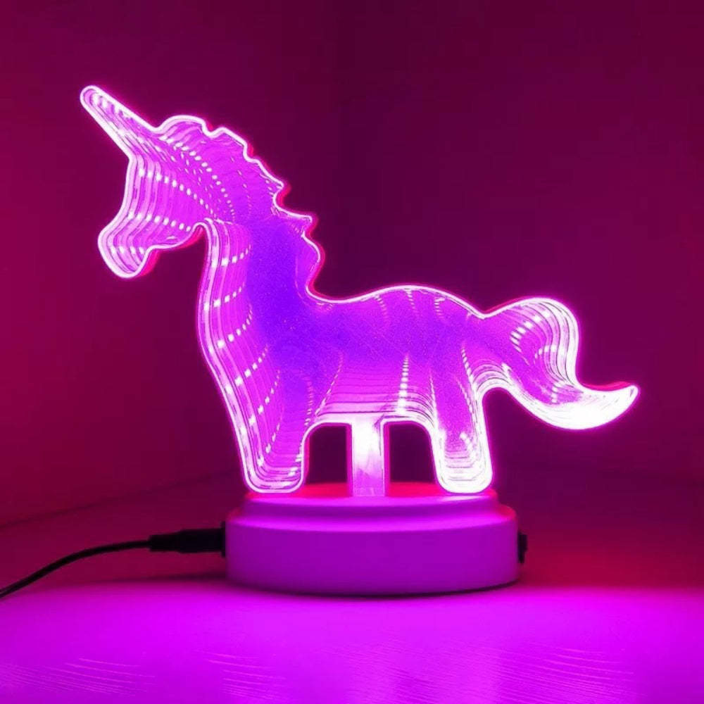 Infinity Mirror Tunnel Light Led Night Light 3d Mirror Light Home Decor Regali - soufeelit