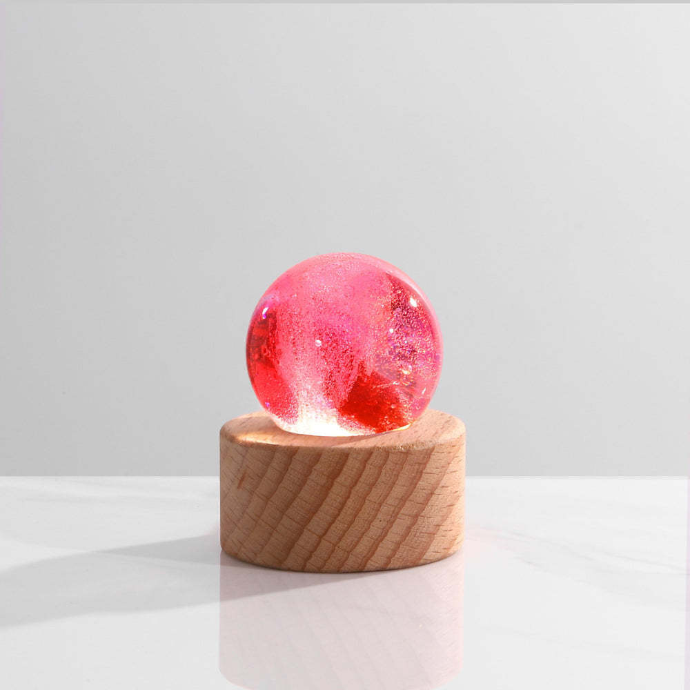 Regali Di Decorazioni Per La Casa Con Luce Notturna In Cristallo Con Lampada Pianeta Stellato Cosmico - soufeelit
