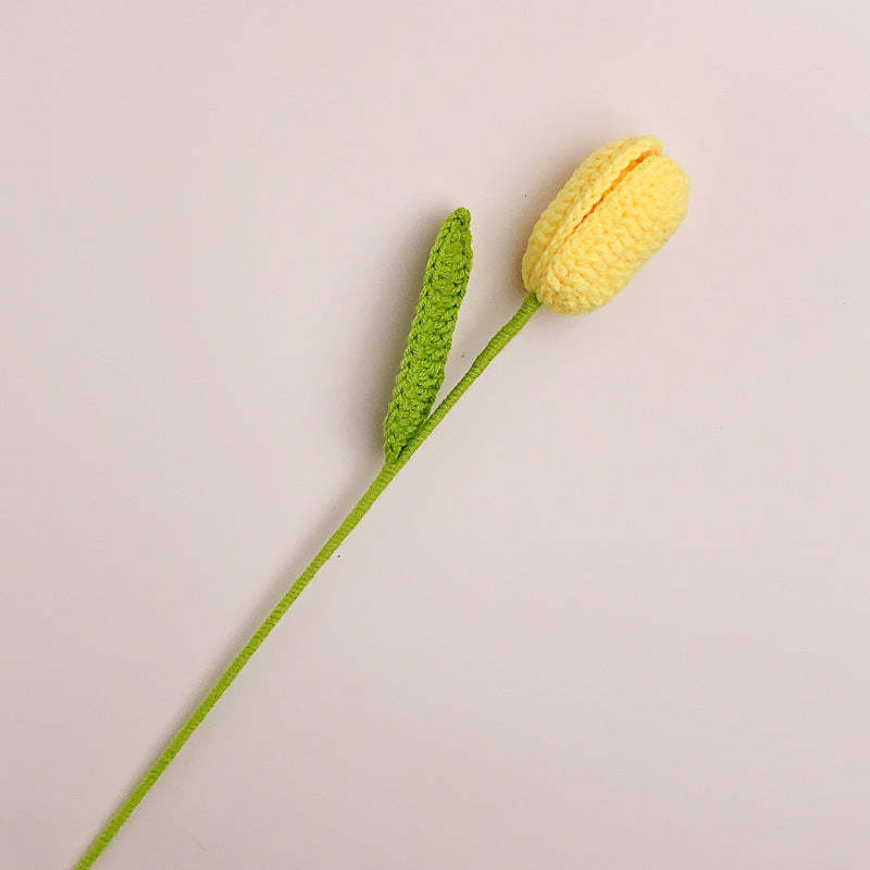 Tulipano Fiore All'uncinetto Regalo Di Fiori Lavorato A Maglia Fatto A Mano Per L'amante - soufeelit