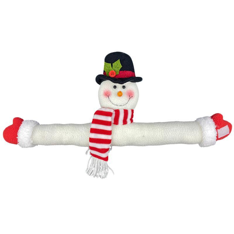 Decorazioni Per Finestre Con Babbo Natale E Pupazzo Di Neve Con Bambola Con Fibbia Per Tende Di Natale