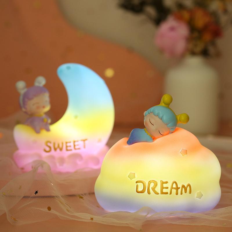 Dolce Sogno Lampada Bella Luna Camera Da Letto Decorazione Del Desktop Regalo Di Compleanno CreativoLampada Personalizzata