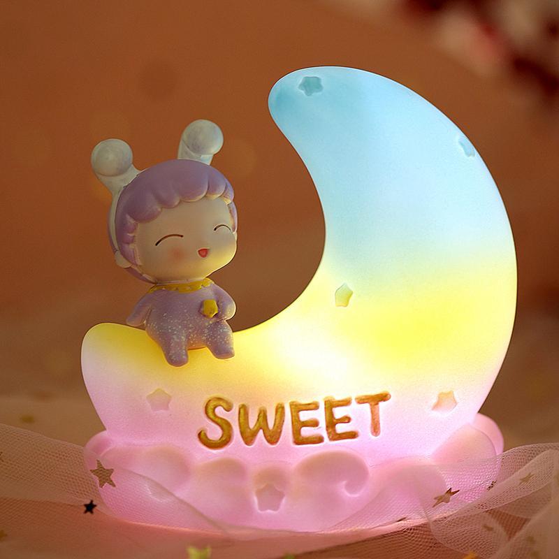 Dolce Sogno Lampada Bella Luna Camera Da Letto Decorazione Del Desktop Regalo Di Compleanno CreativoLampada Personalizzata