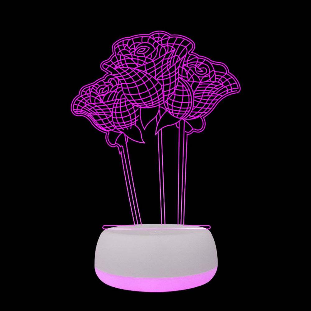 Regali Di Compleanno Con Luce Notturna A Led 3d A Forma Di Cuore Per La MammaLampada Personalizzata