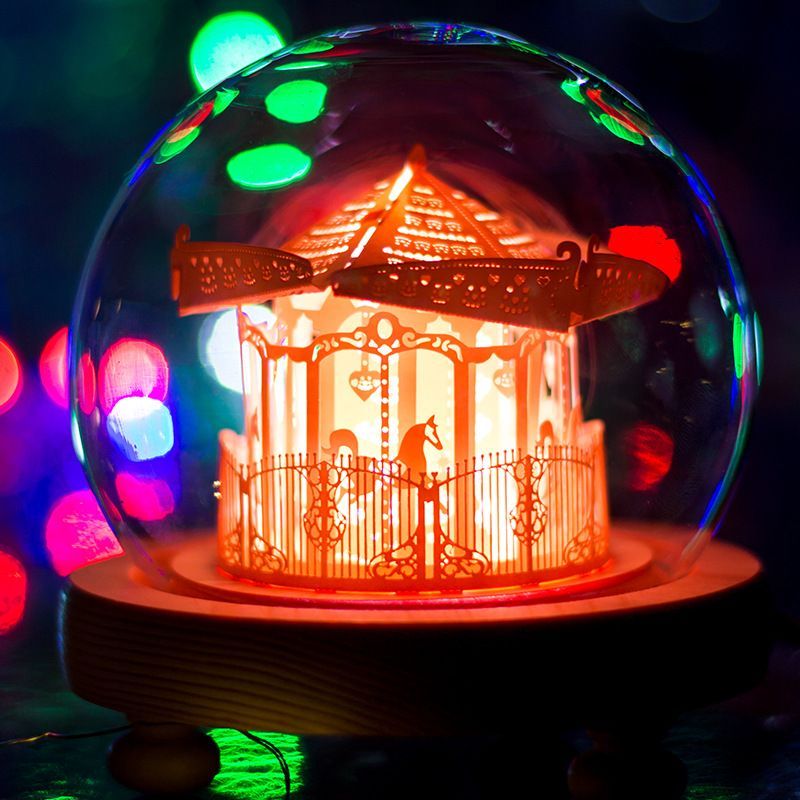 Lampada Da Intaglio Su Carta Fai-da-te Lampada 3d Con Luce E Ombra Romantiche Regali Per La Decorazione Del Desktop - soufeelit