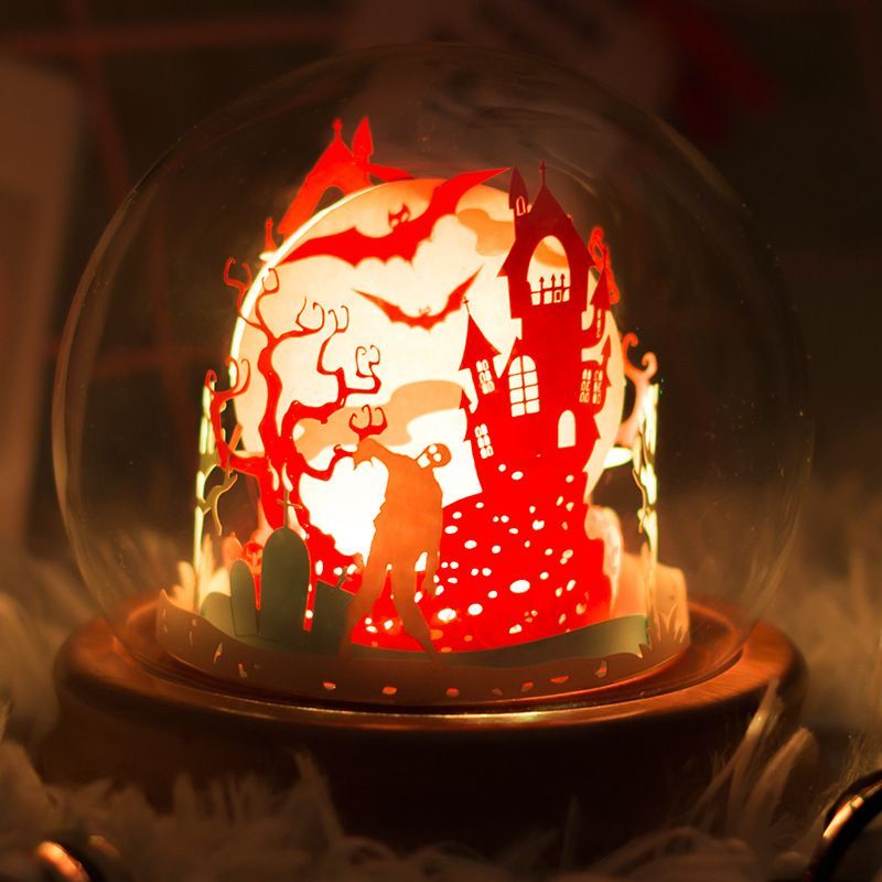 Lampada Da Intaglio Su Carta Fai-da-te Lampada 3d Con Luce E Ombra Romantiche Regali Per La Decorazione Del Desktop - soufeelit