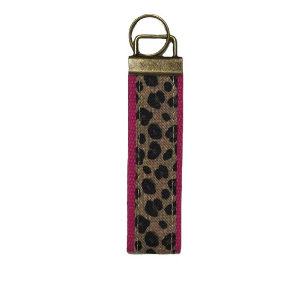 Cinturino Da Polso Alla Moda Con Portachiavi Da Polso Con Stampa Leopardata Per Donna - soufeelit