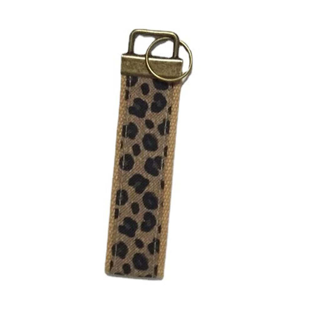 Cinturino Da Polso Alla Moda Con Portachiavi Da Polso Con Stampa Leopardata Per Donna - soufeelit