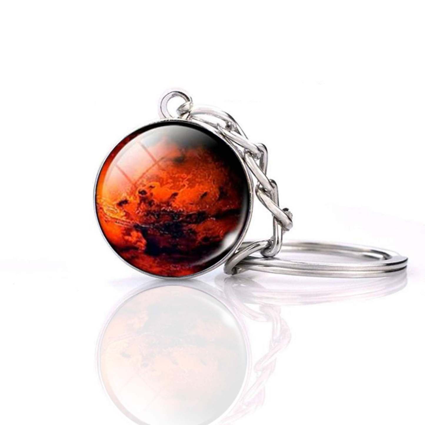 Portachiavi A Forma Di Pianeta Del Sistema Solare Portachiavi Con Sfera Di Vetro Che Si Illumina Al Buio - soufeelit