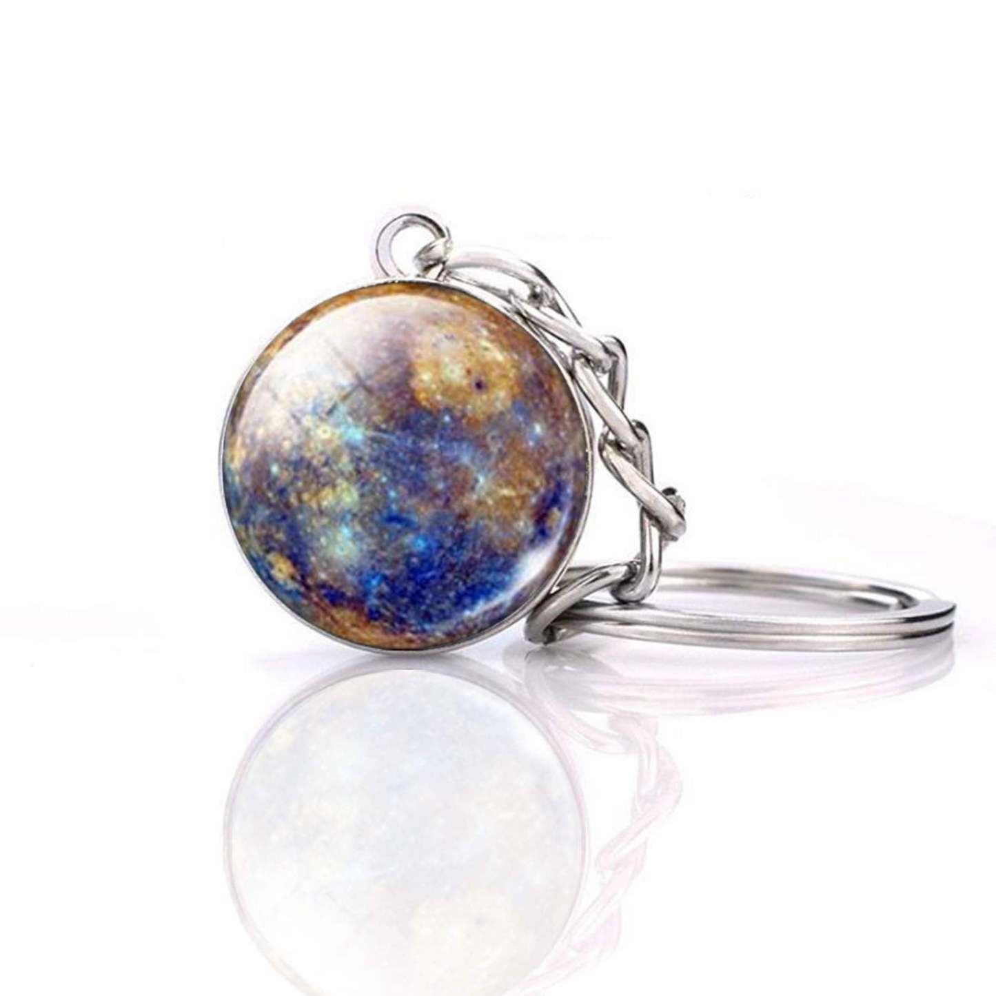 Portachiavi A Forma Di Pianeta Del Sistema Solare Portachiavi Con Sfera Di Vetro Che Si Illumina Al Buio - soufeelit