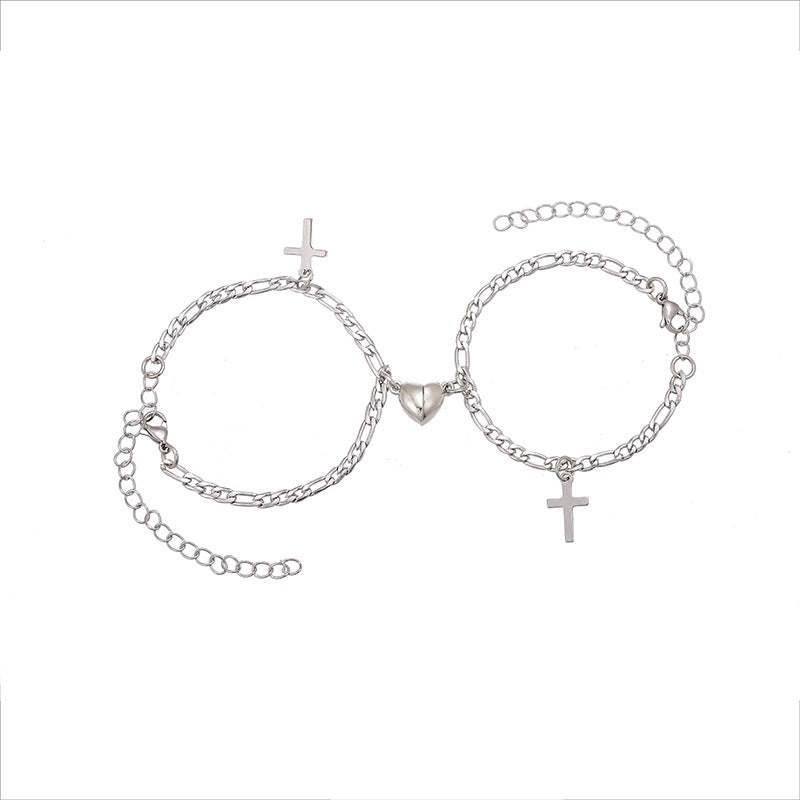 Set Di Braccialetti Magnetici Per Coppia Regalo Di San Valentino Per Coppie - soufeelit