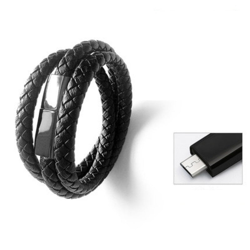 Cavo Usb Bracciale Cavo Dati Telefono Cellulare Ricarica Bracciali Intrecciati - soufeelit