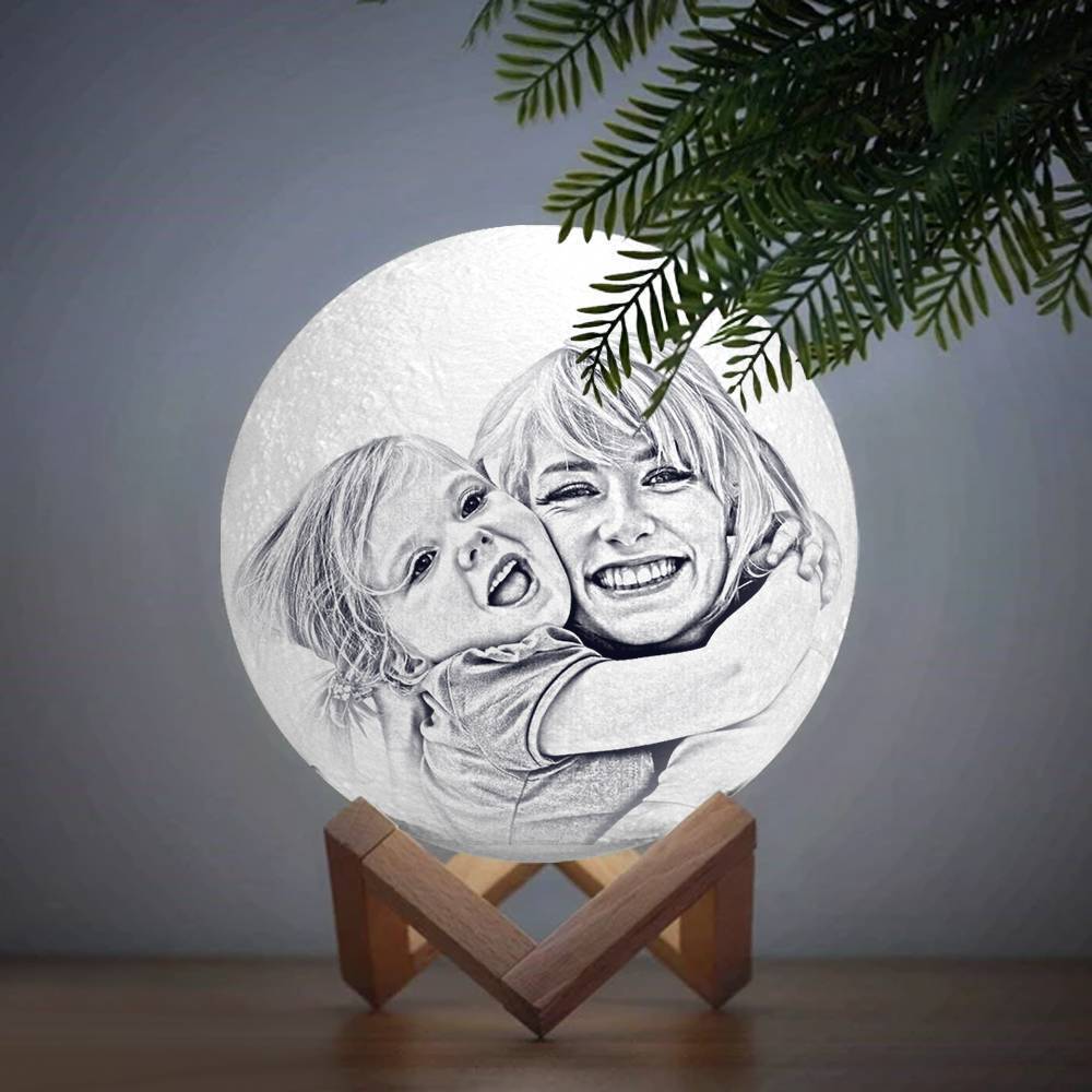 Magic Moon Custom Moon Lamp Stampa 3d, Souvenir Gift - Telecomando Sedici Colori (10-20cm)