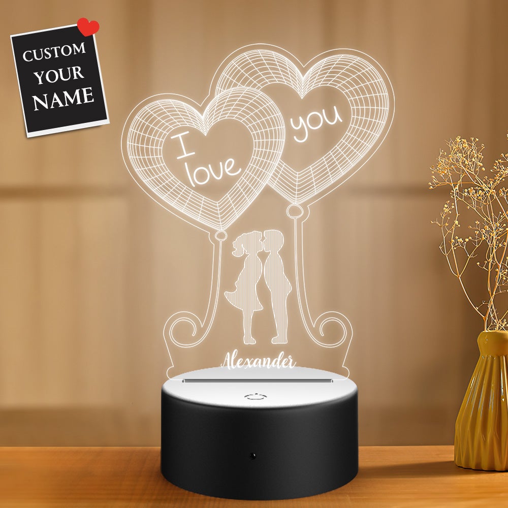 Custom Night Light Gift for Boyfriend Girfriend Valentine's Day - soufeelitLampada Personalizzata