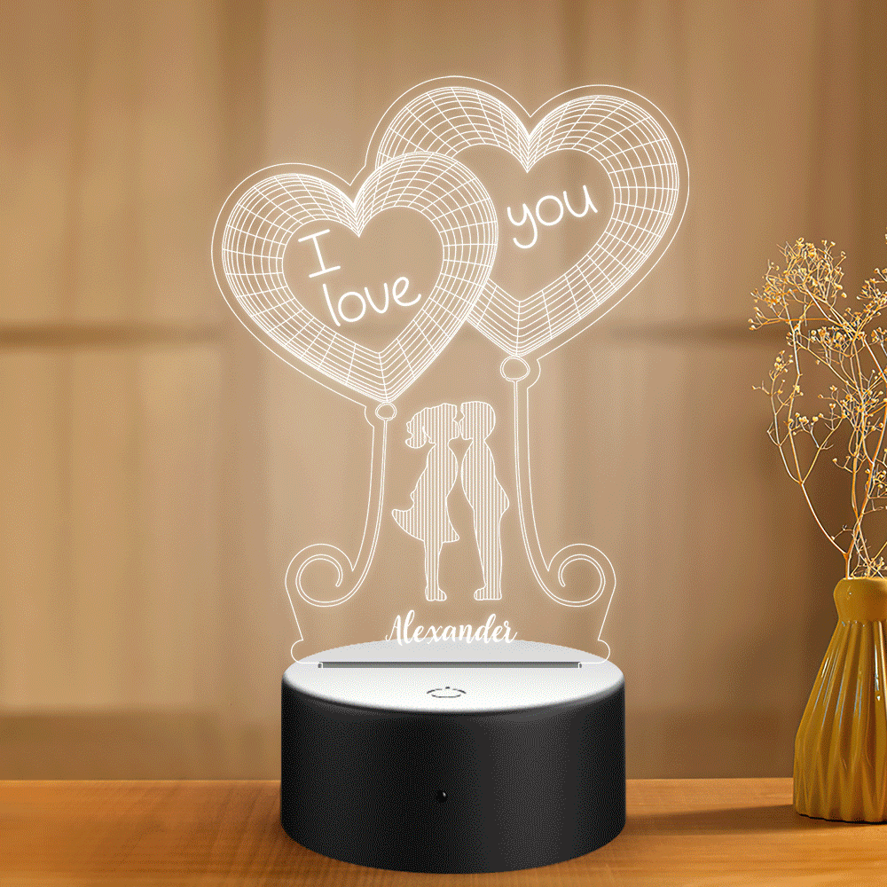 Custom Night Light Gift for Boyfriend Girfriend Valentine's Day - soufeelitLampada Personalizzata