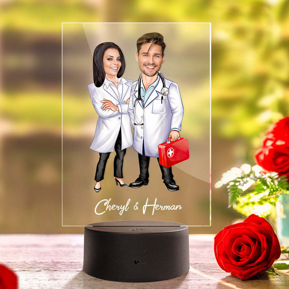 Nome Personalizzato E Foto Led Night Light Lampada Acrilica Personalizzata Sette Colori - soufeelitLampada Personalizzata