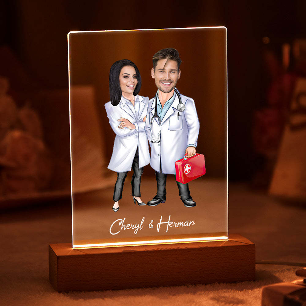 Nome Personalizzato E Foto Led Night Light Lampada Acrilica Personalizzata Sette Colori - soufeelitLampada Personalizzata