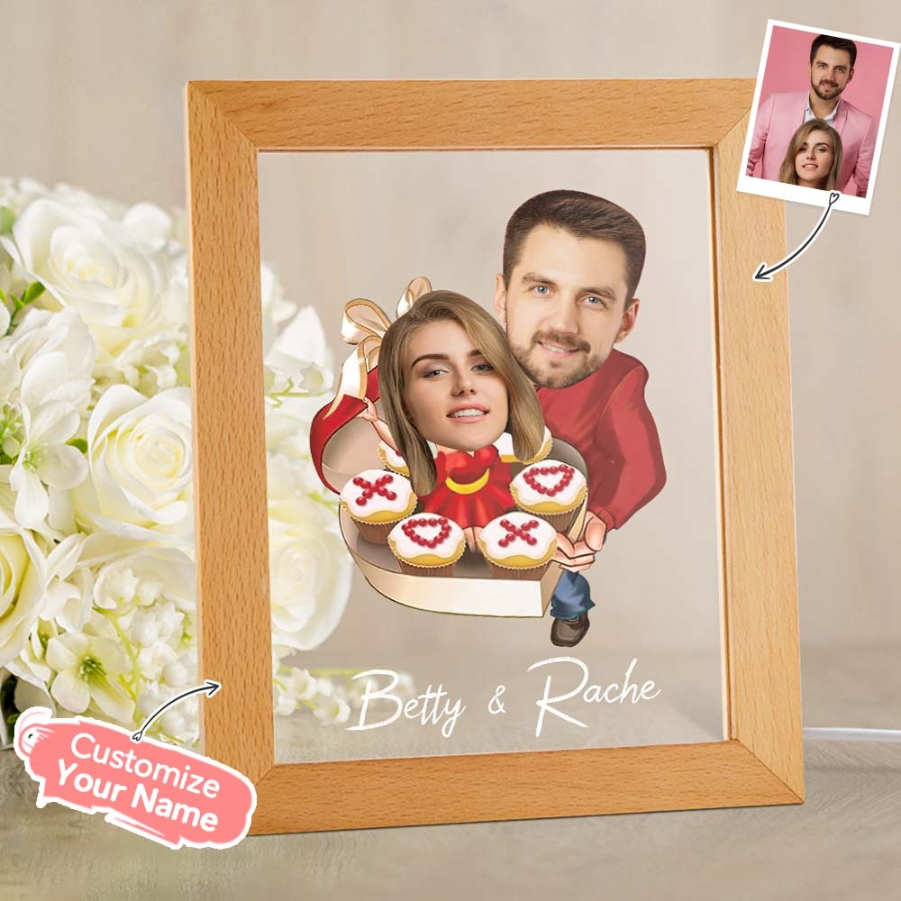 Lampada Acrilica Personalizzata Nome Personalizzato E Foto Sette Colori Regalo Divertente Per Lei - soufeelitLampada Personalizzata