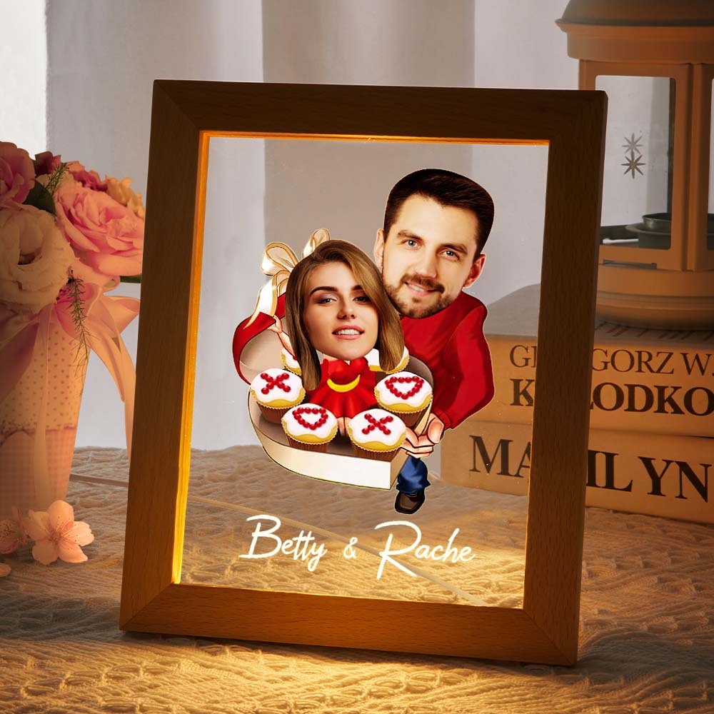 Lampada Acrilica Personalizzata Nome Personalizzato E Foto Sette Colori Regalo Divertente Per Lei - soufeelitLampada Personalizzata
