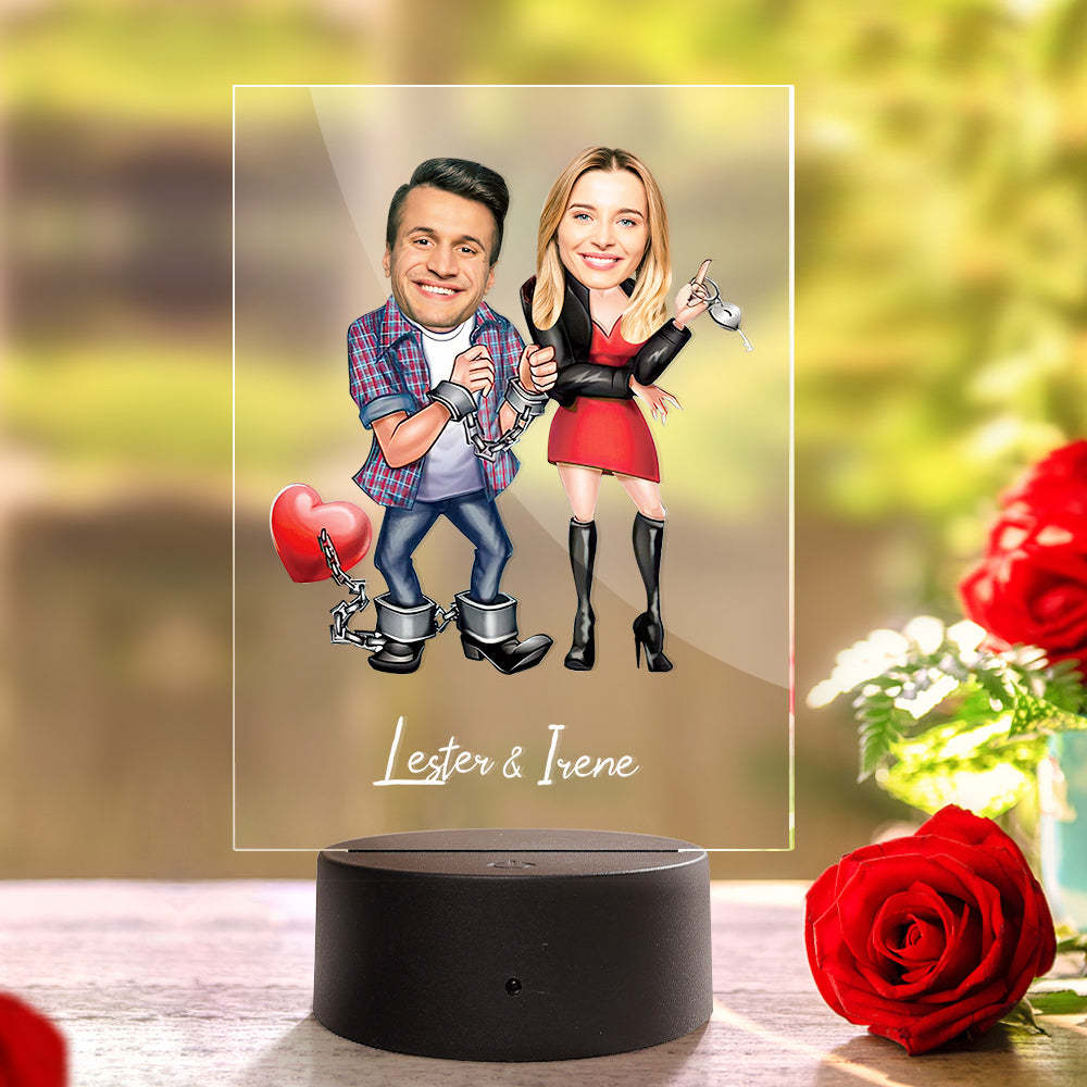 Lampada Acrilica Personalizzata Nome Personalizzato E Foto Luce Notturna Sette Colori - soufeelitLampada Personalizzata
