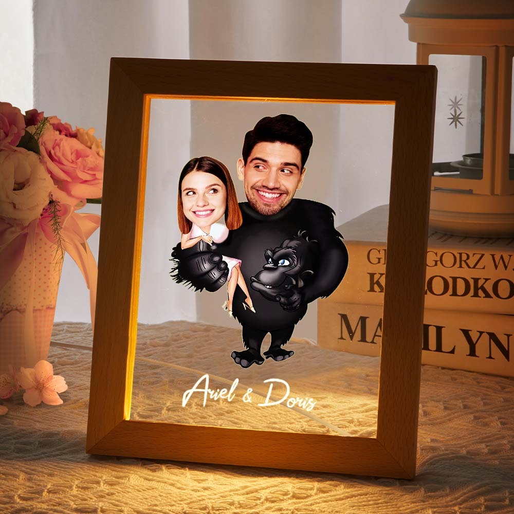 Lampada Acrilica Personalizzata Sette Colori Nome Personalizzato E Foto Regalo Divertente Per Lei - soufeelitLampada Personalizzata