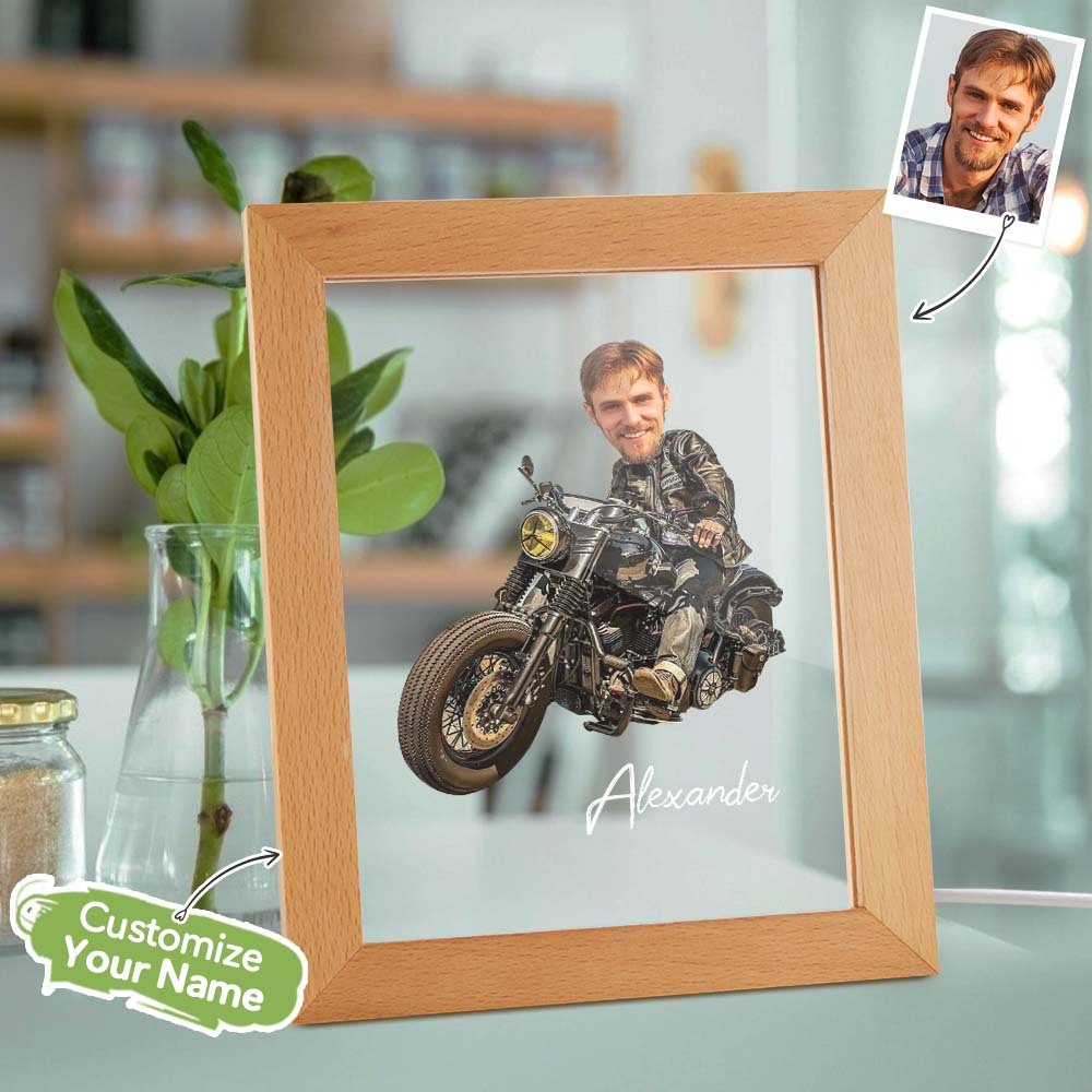 Nome Personalizzato E Foto Lampada A Led In Acrilico Sette Colori Regalo Divertente Per Lui - soufeelitLampada Personalizzata
