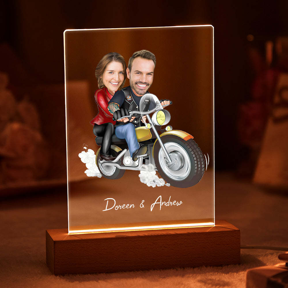 Lampada A Led Acrilica Personalizzata Con Foto E Nome Di Coppia In Sette Colori - soufeelitLampada Personalizzata