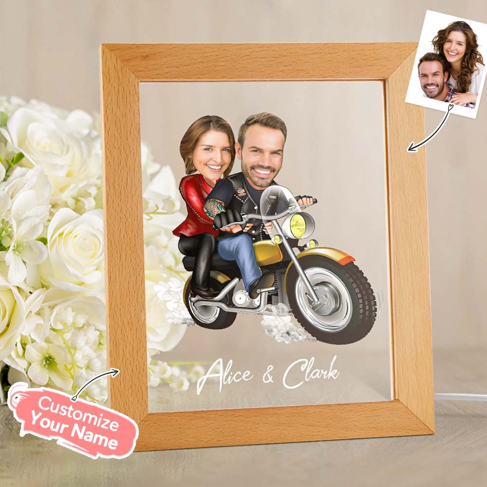 Lampada A Led Acrilica Personalizzata Con Foto E Nome Di Coppia In Sette Colori - soufeelitLampada Personalizzata