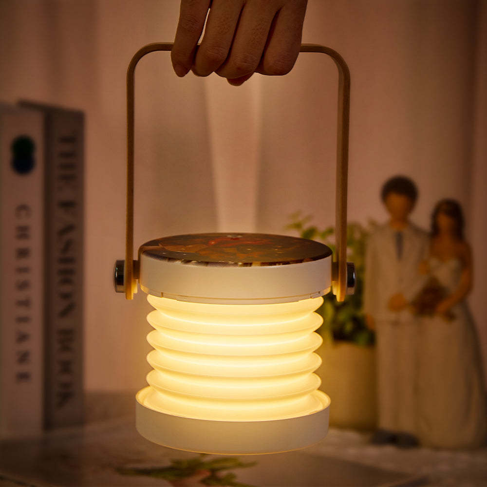 Lanterna Pieghevole A Scomparsa Portatile Con Luce Notturna Con Foto Personalizzata - soufeelitLampada Personalizzata