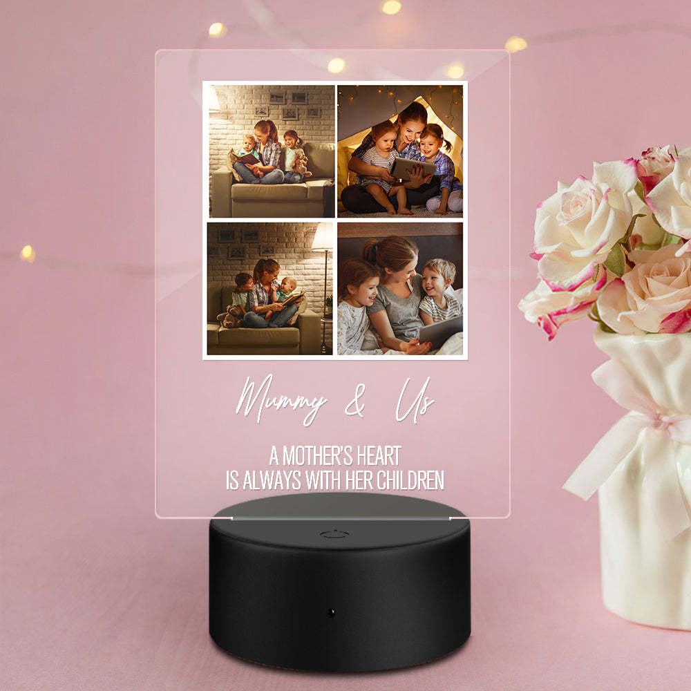 Foto Personalizzate Lampada In Acrilico Regalo Per La Mamma - soufeelit -Lampada Personalizzata