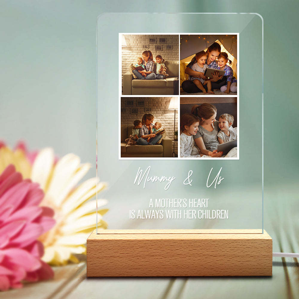 Foto Personalizzate Lampada In Acrilico Regalo Per La Mamma - soufeelit -Lampada Personalizzata