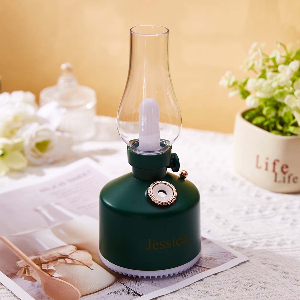 Umidificatore A Nebbia Fredda Con Lampada Da Notte Con Incisione Personalizzata Per Camera Da Letto - soufeelitLampada Personalizzata