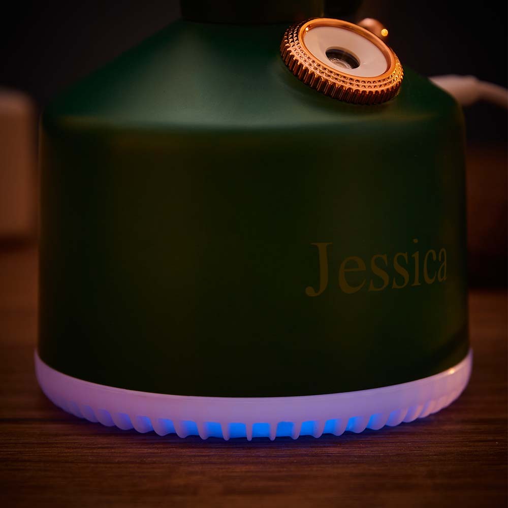 Umidificatore A Nebbia Fredda Con Lampada Da Notte Con Incisione Personalizzata Per Camera Da Letto - soufeelitLampada Personalizzata