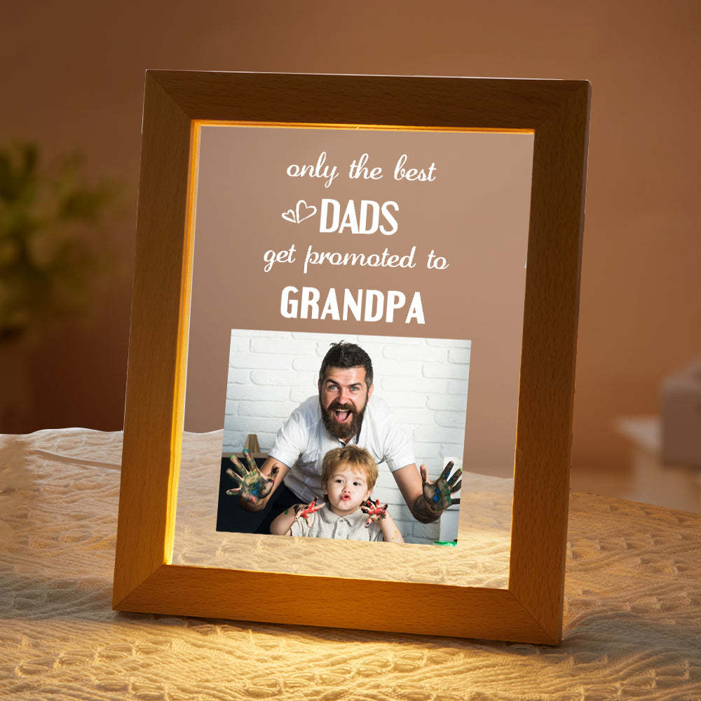 Regalo Per La Festa Del Papà Nome Personalizzato Luce Notturna Solo I Migliori Papà Vengono Promossi Al Nonno - soufeelit