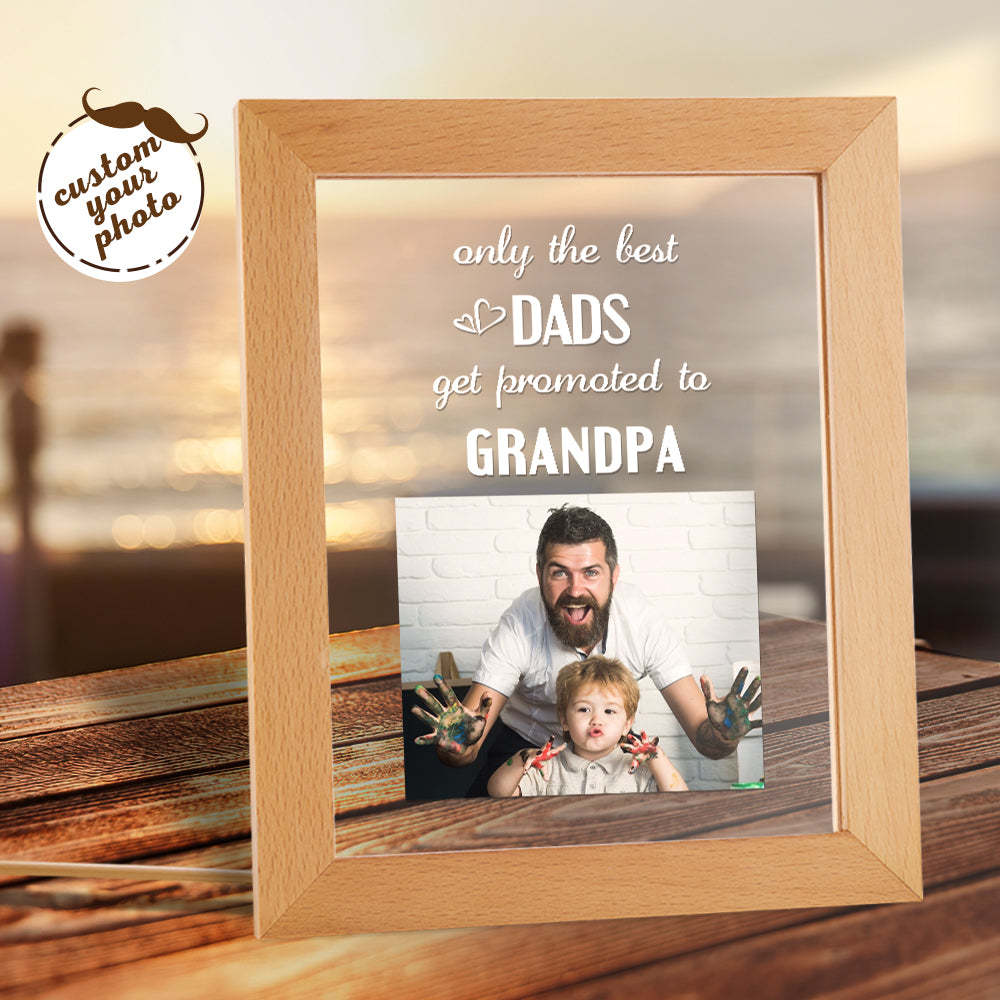 Regalo Per La Festa Del Papà Nome Personalizzato Luce Notturna Solo I Migliori Papà Vengono Promossi Al Nonno - soufeelit