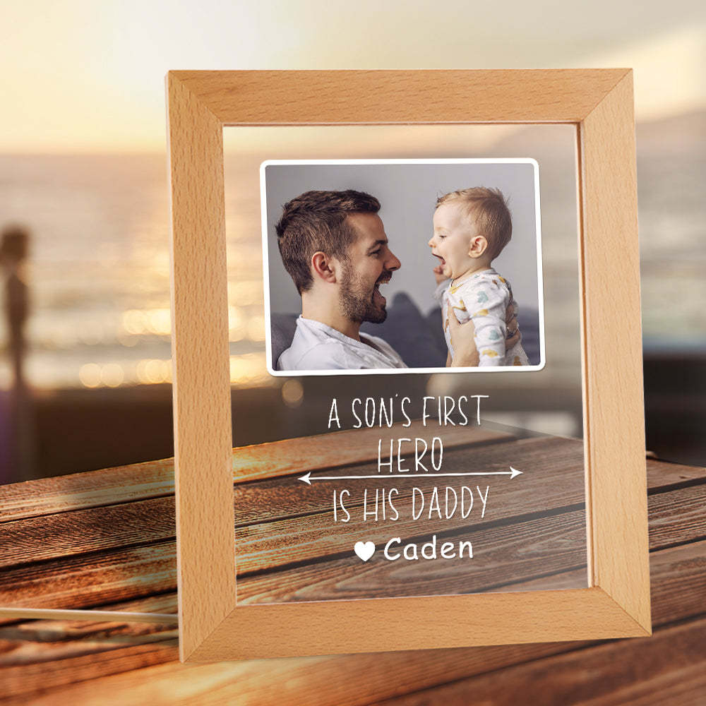 Regalo Personalizzato Per La Festa Del Papà Con Base In Plastica Con Nome E Foto - soufeelit
