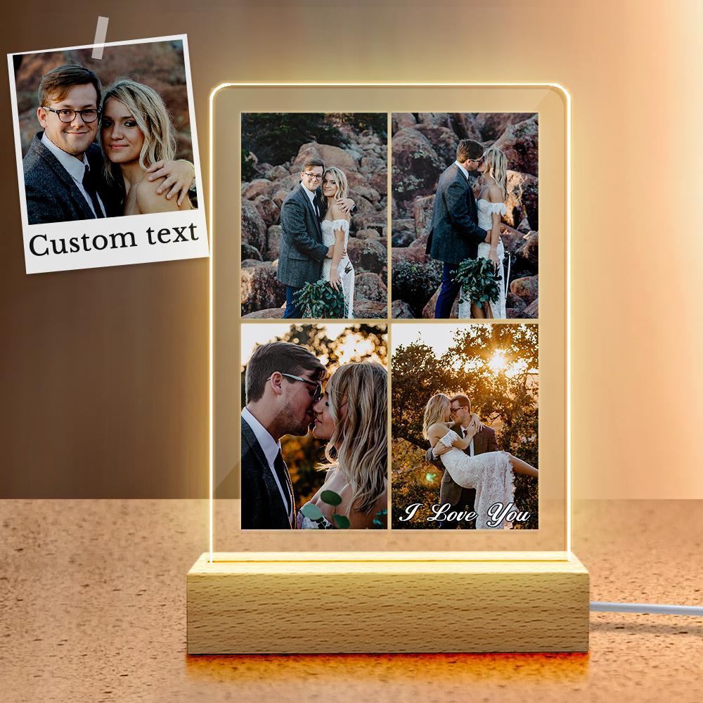Portachiavi In acrilico Multi Foto Personalizzato Portachiavi Personalizzato Con Foto Collage - soufeelit