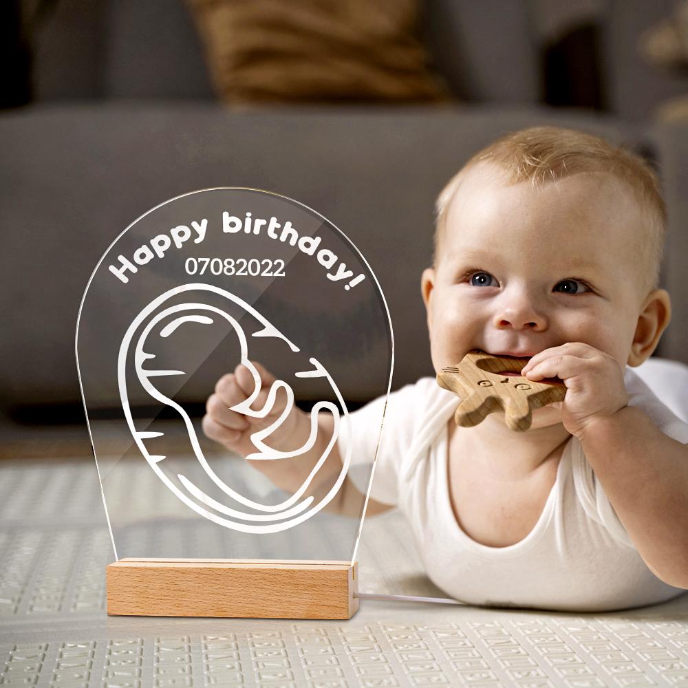 Lampada A Led Regalo 3d Con Design Ginecologo Personalizzato Per Luce Notturna A Led Personalizzata Per Bambini - soufeelit