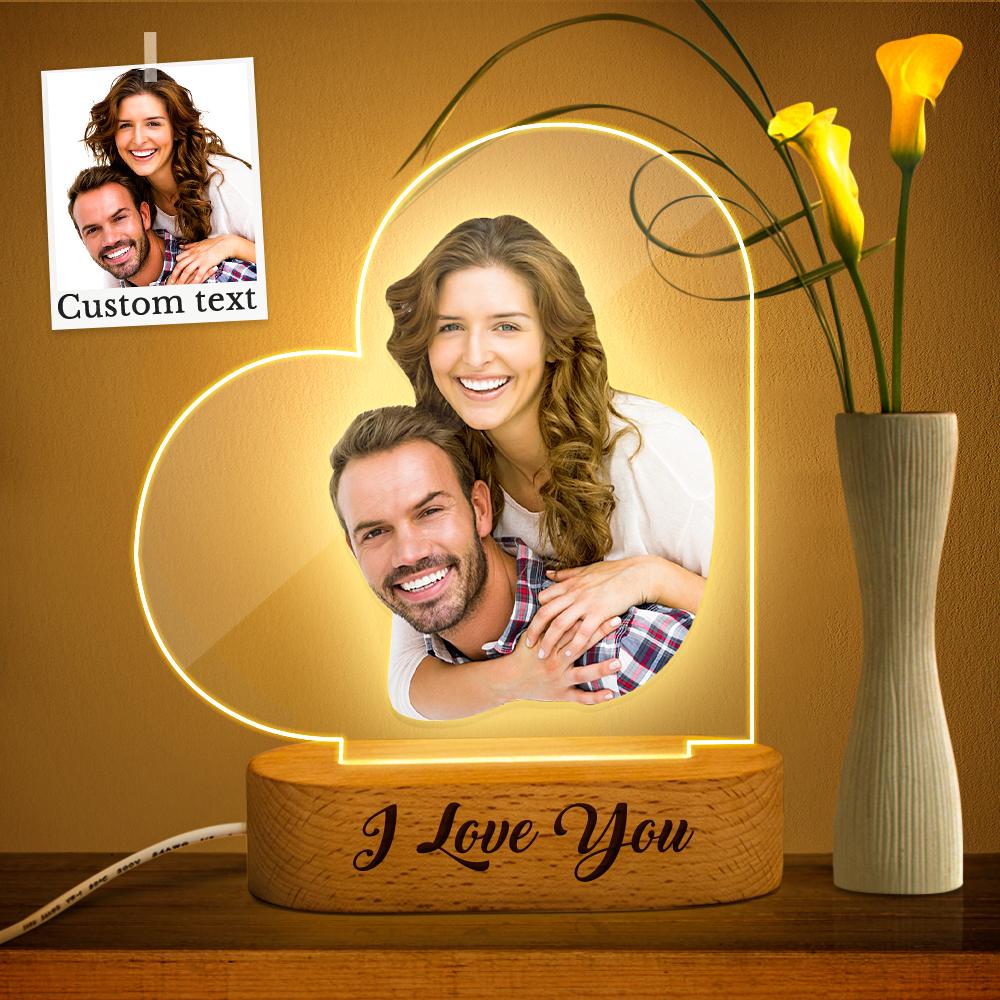 Luce Notturna Personalizzata 3d Testo Personalizzato Foto Luce Notturna Regalo Personalizzato - soufeelit