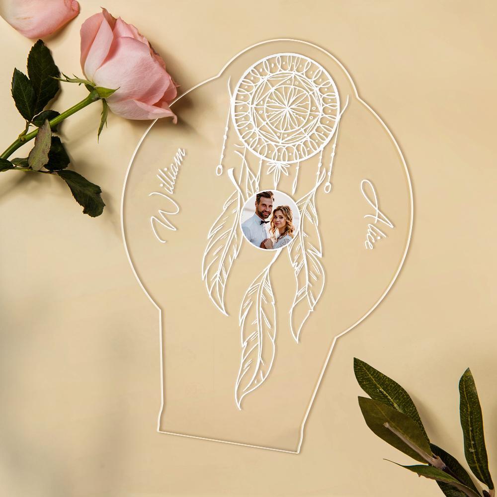 Luci Personalizzate Per La Decorazione Della Casa Di Dream Catcher Decorazioni Per La Casa Con Luce Notturna Personalizzata - soufeelit