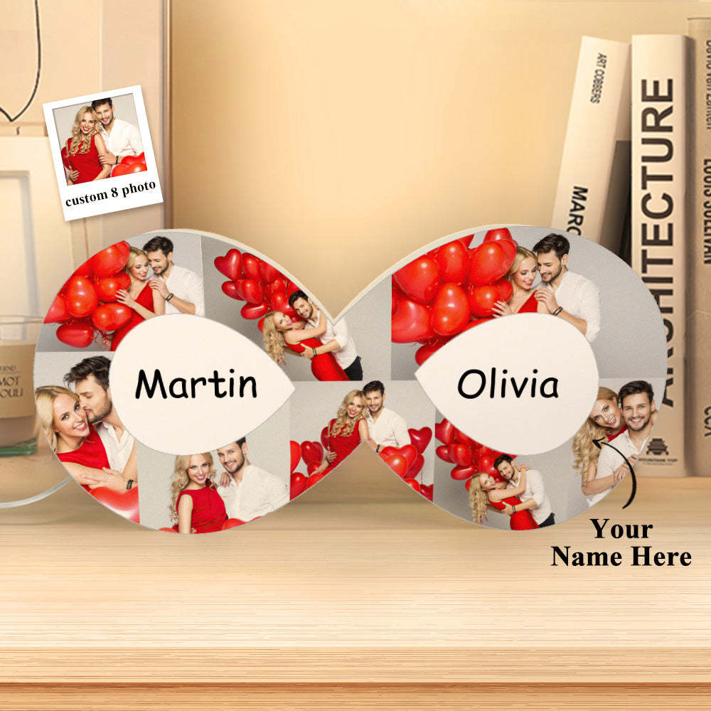 Lampada Per Collage Di Foto Personalizzata Infinity Night Light Regalo Romantico Per Lei - soufeelit